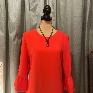 Sara Campbell size 10 Crepe Red Power Dress **free shipping**